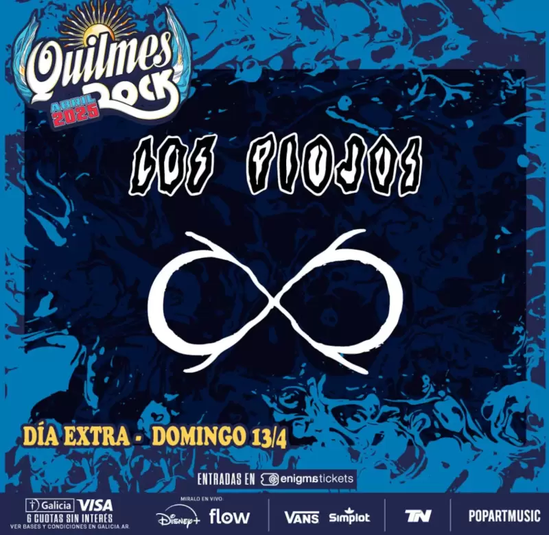 Los Piojos ser� el plato fuerte en este Quilmes Rock 2025.