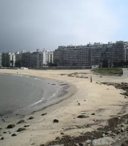 Las playas de Montevideo combinan vida urbana, rambla y el paisaje calmo del R�o de la Plata.