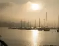 El final del verano regala atardeceres calmos en Uruguay.