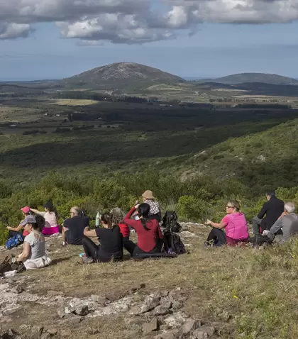 Sierra de las �nimas en oto�o ofrece una vista panor�mica de las sierras en Uruguay.